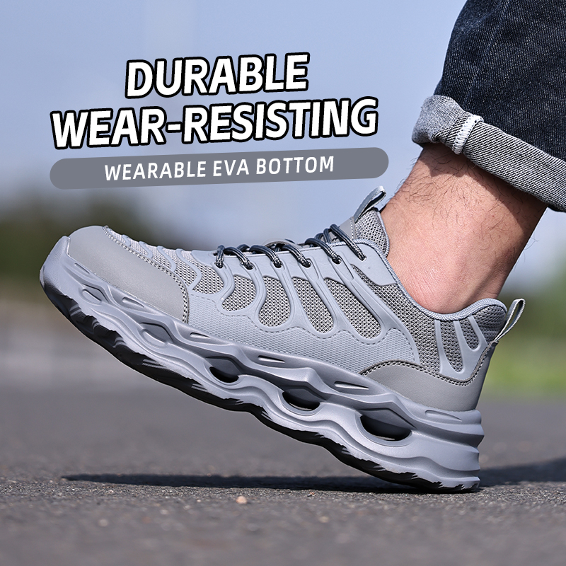 ファッションスニーカー安全靴男性軽量快適保護靴作業スニーカー - Mens Fashion Trainers のレビューと価格