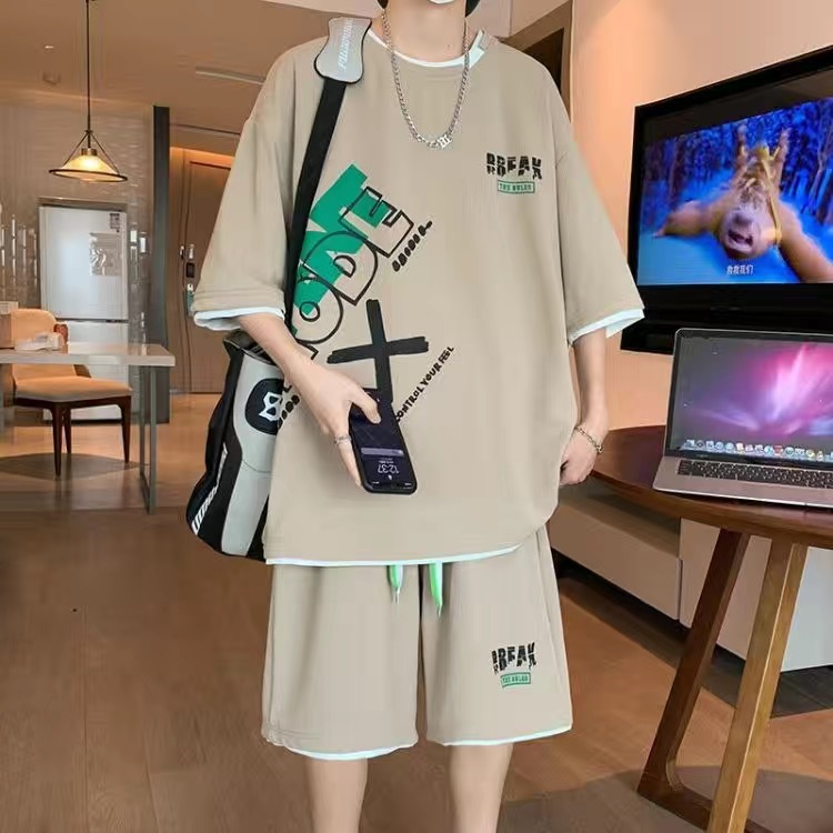 メンズカジュアル 2 ピース スポーツウェア セット ストリ - Mens Fashion Clothes のレビューと価格