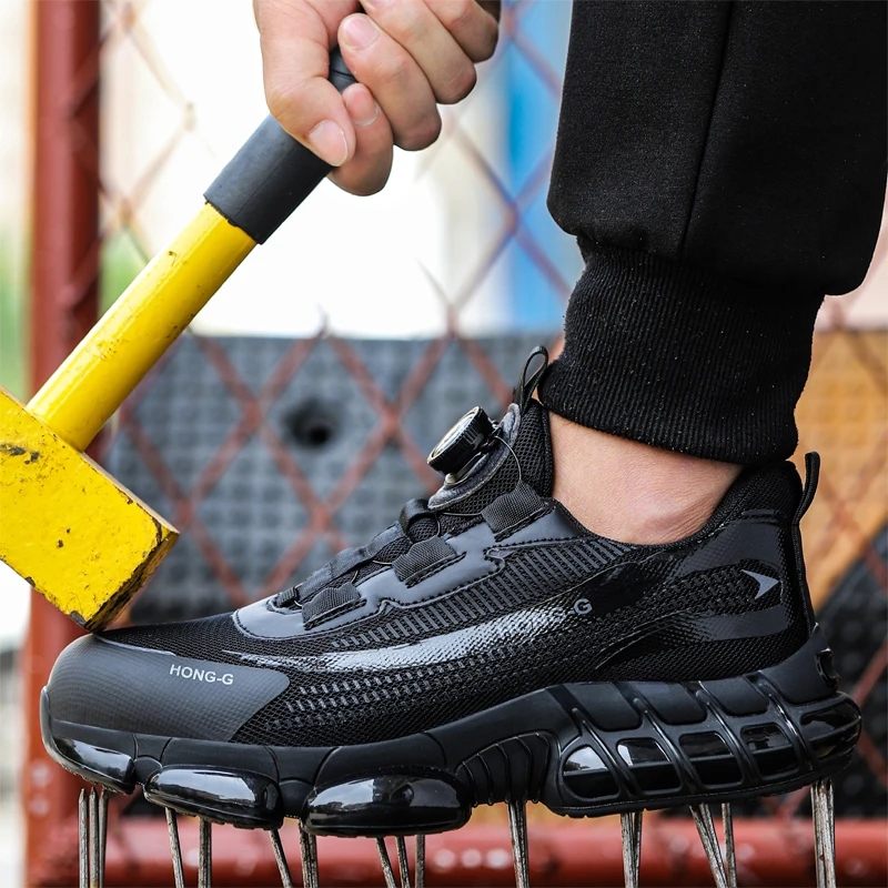 ファッション性の高い回転式ボタン付き作業用ブーツ、建築現場用 - Mens Fashion Trainers のレビューと価格