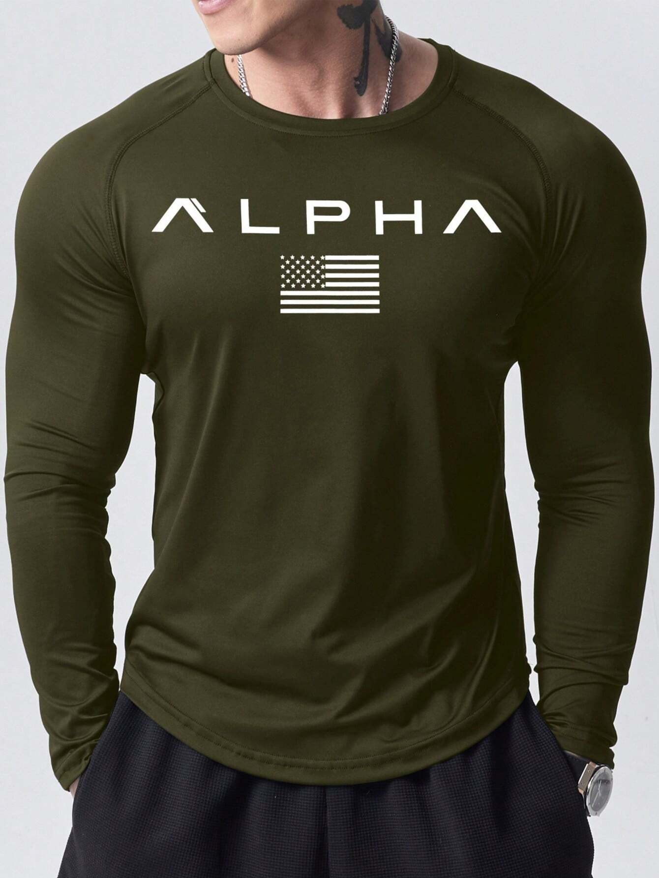 2025年春夏向けの新作メンズ長袖Tシャツ。ストリートファッ - Men'S Fashion T Shirts のレビューと価格