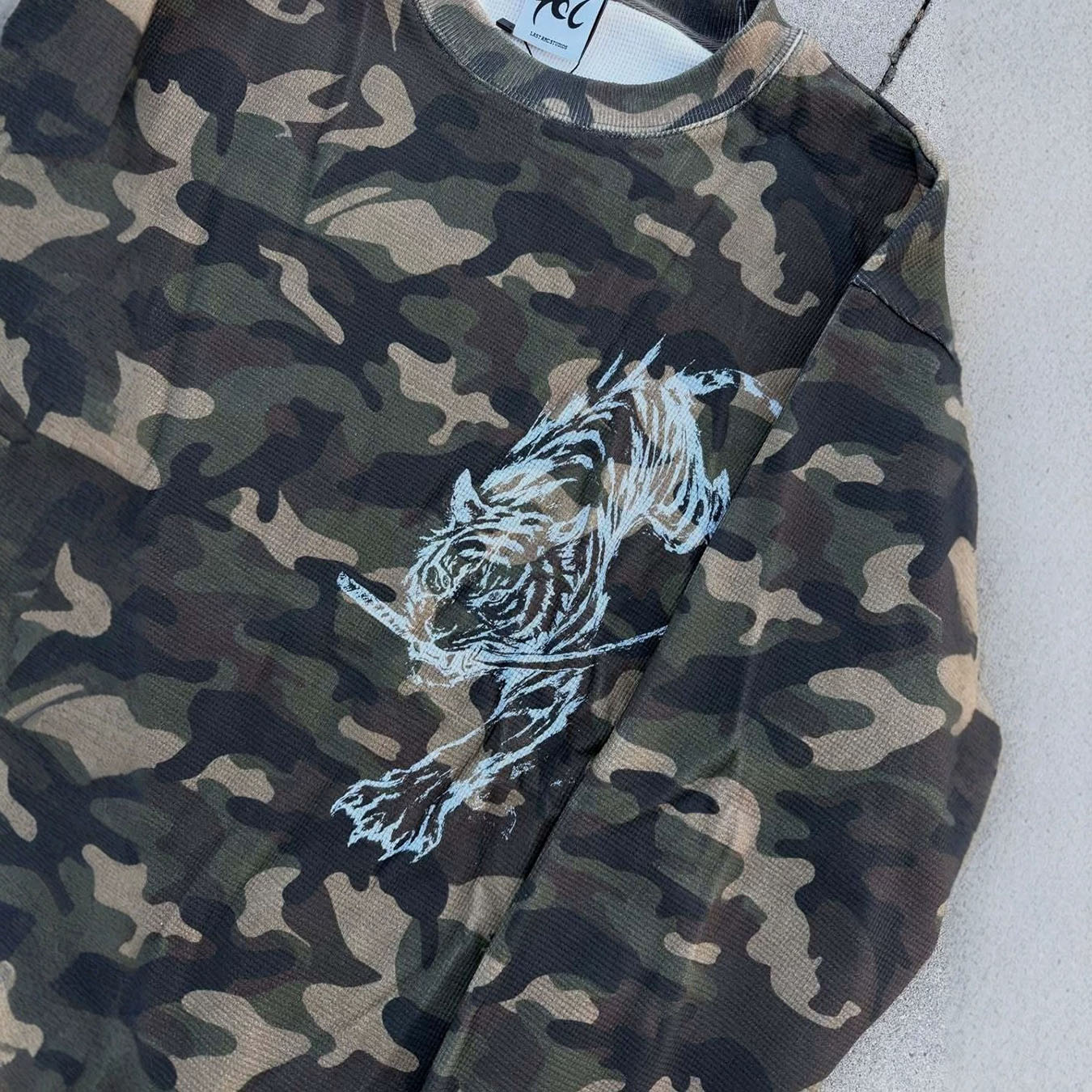 秋冬ハイストリートカモフラージュメンズ＆レディースワッフルヴ - Men'S Fashion T Shirts のレビューと価格