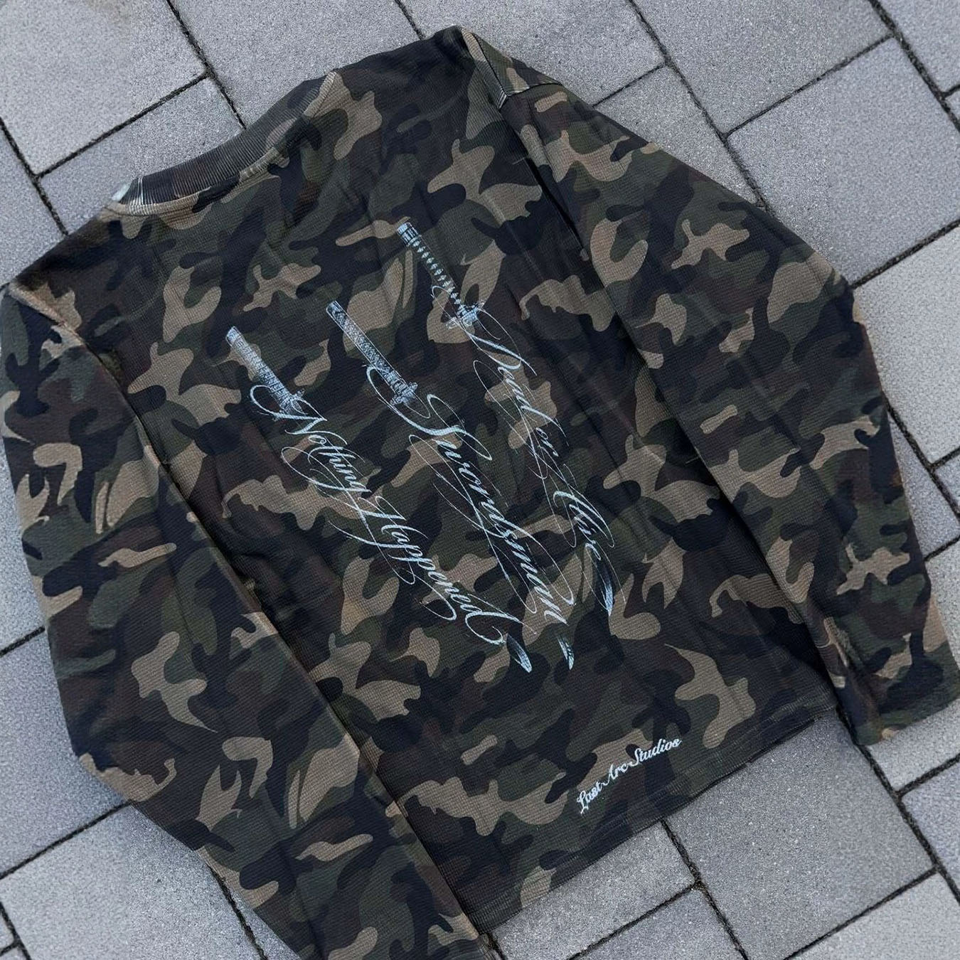 秋冬ハイストリートカモフラージュメンズ＆レディースワッフルヴ - Men'S Fashion T Shirts のレビューと価格