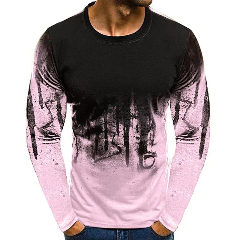 2026年新作、秋冬用メンズ迷彩柄Tシャツ、3DプリントTシ - Men'S Fashion T Shirts のレビューと価格