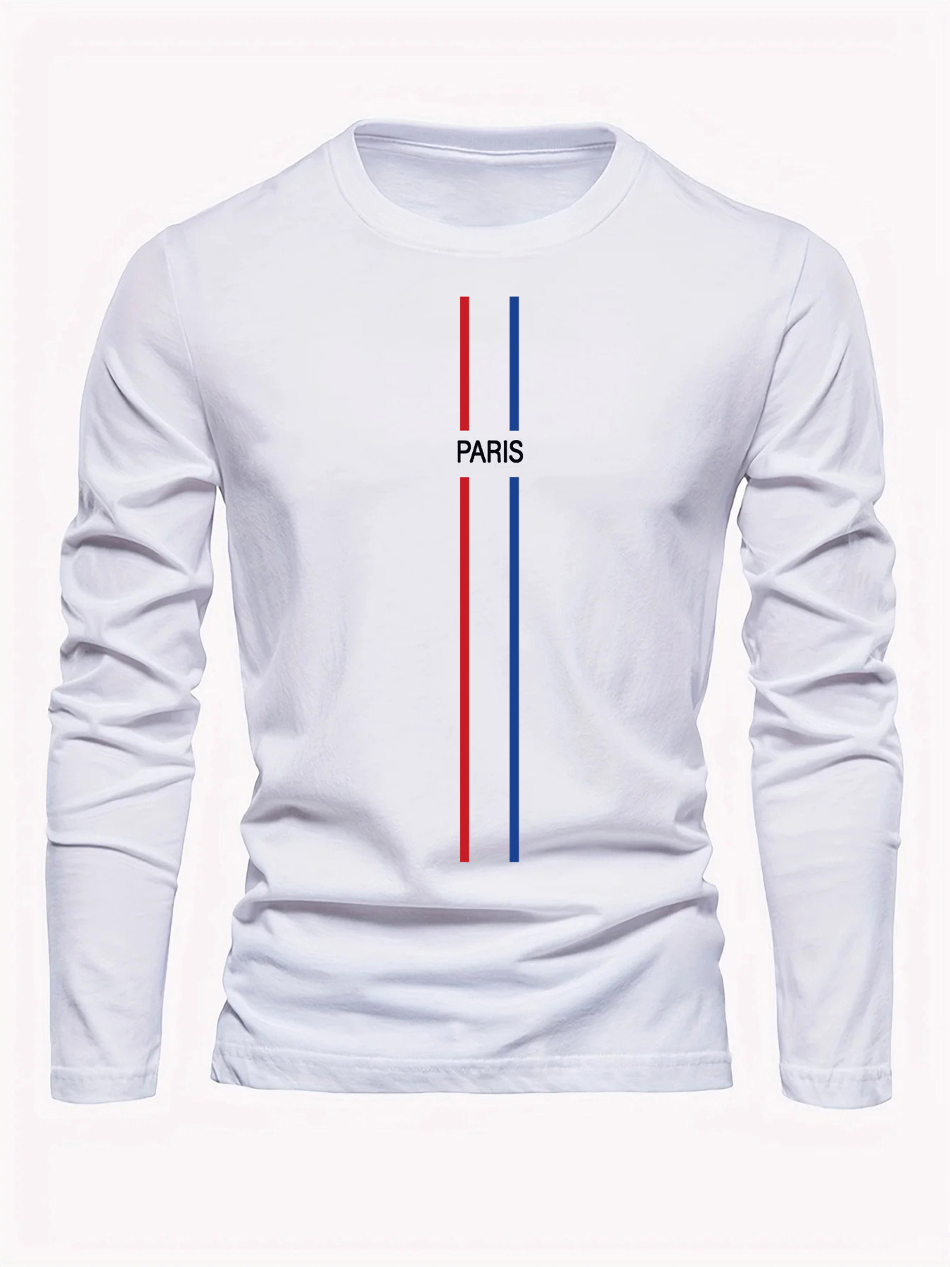 100％純綿を使用した、メンズ用長袖、ラウンドネック、ゆった - Men'S Fashion T Shirts のレビューと価格