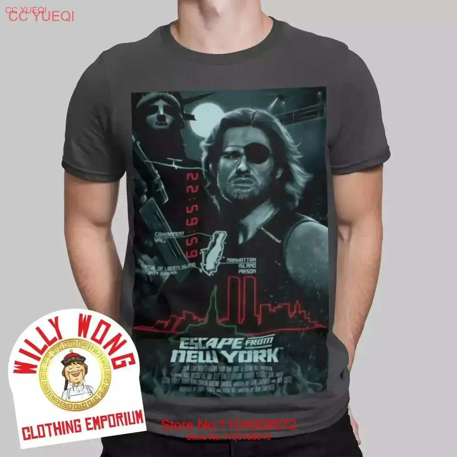 エスケープ フロム ニューヨーク Tシャツ レトロ 映画 フ - Men'S Fashion New York のレビューと価格