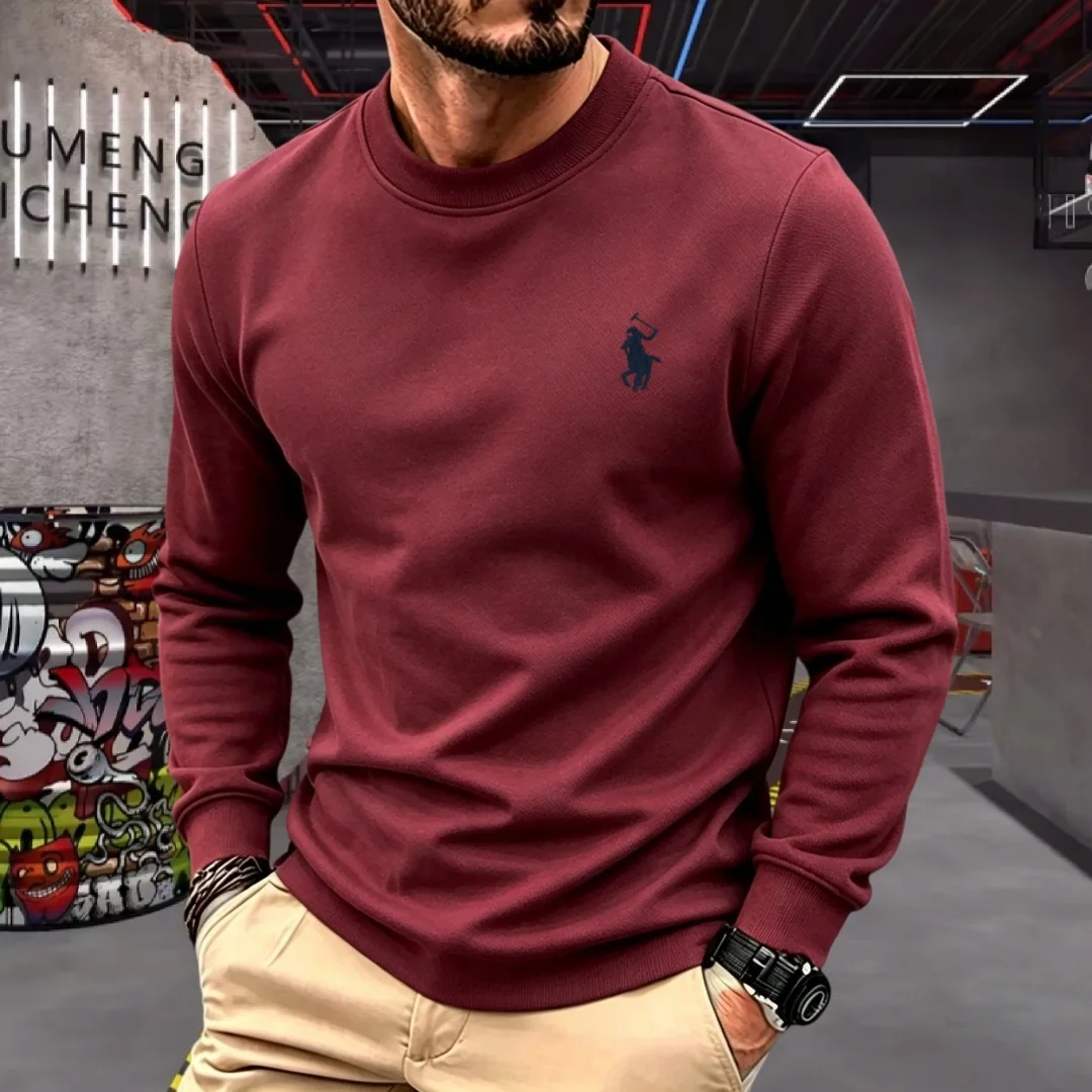 柔らかいコットン素材を使用した、高級ブランドのメンズ長袖ラウ - Men'S Fashion T Shirts のレビューと価格