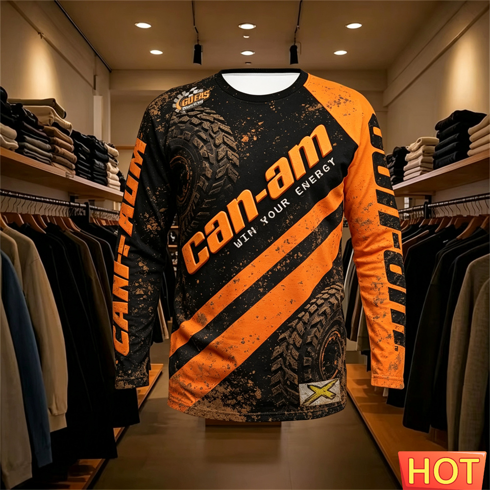 バイクレース用長袖ラウンドネックTシャツ、男女兼用、ファッシ - Men'S Fashion T Shirts のレビューと価格
