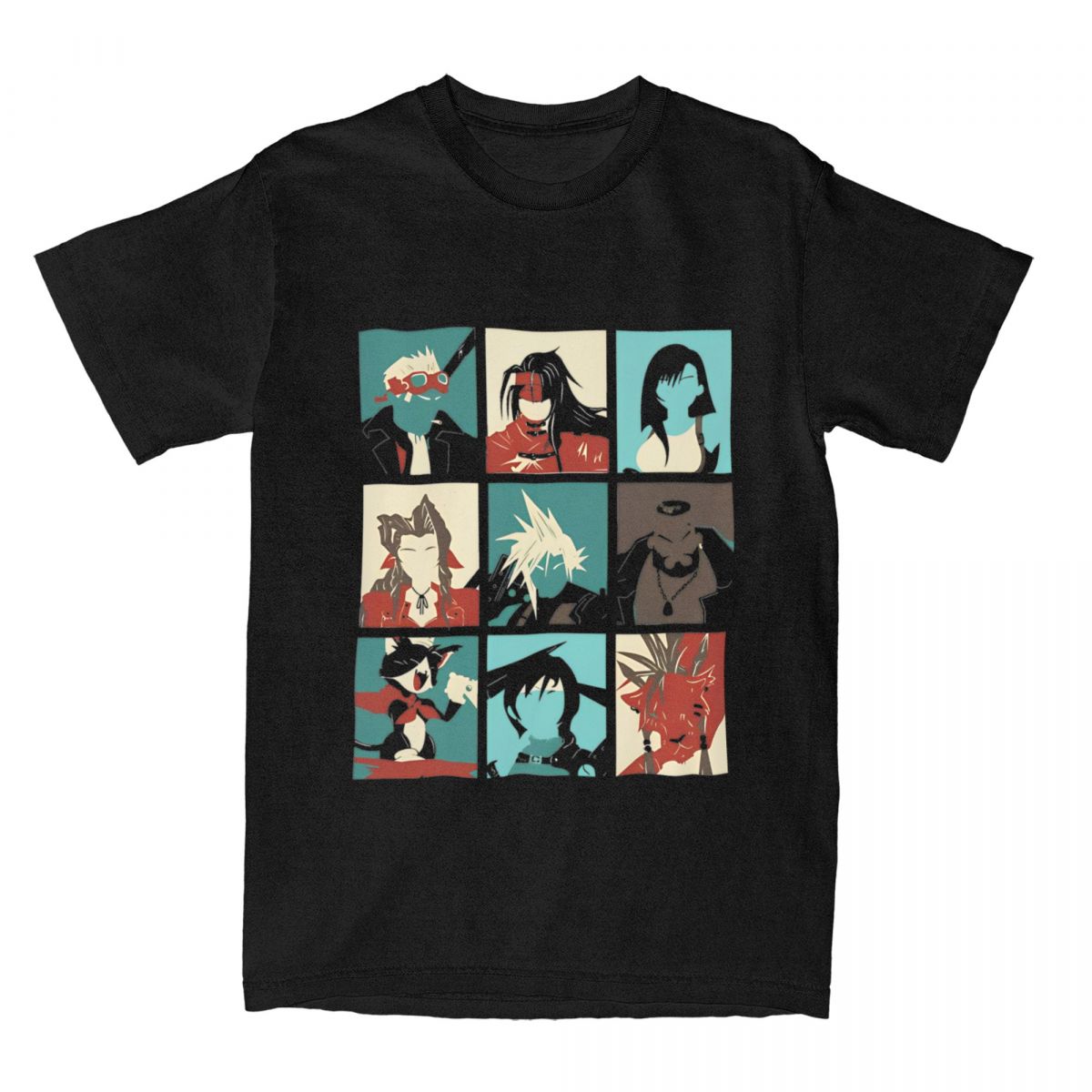 男性用ファンタジーTシャツ,7レトロ,コットン,ゲームポスタ - Poster Men Fashion のレビューと価格