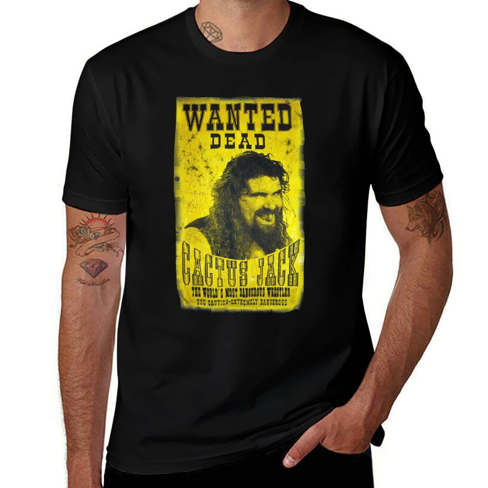 カクタスジャック ポスター エッセンシャル Tシャツ ブラッ - Poster Men Fashion のレビューと価格