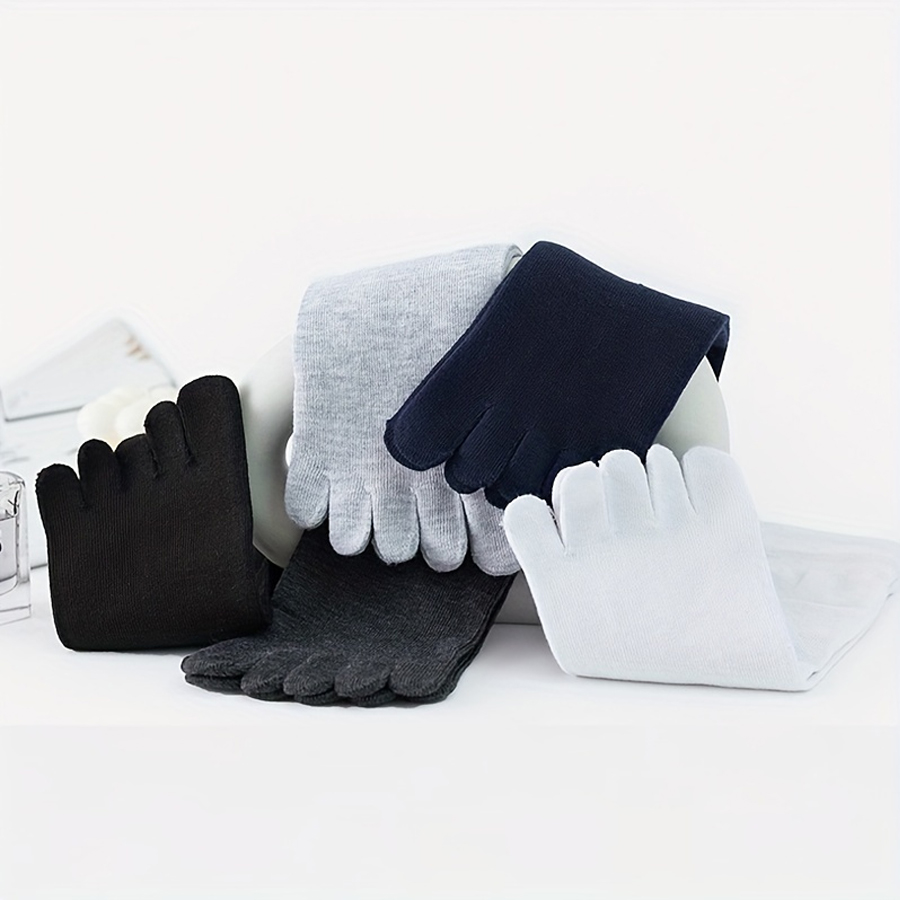 1/5/12足組 男女兼用コットン製つま先ソックス、通気性の - Socks Ankle Men のレビューと価格