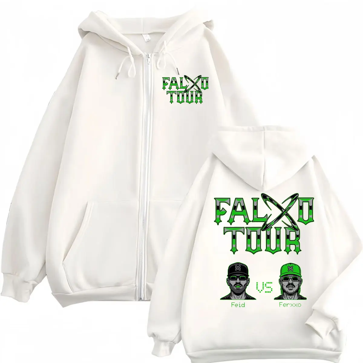 Feid Vs Ferxxo Falxxo Tour 202 - Mens Fashion Zip Up Hoodies のレビューと価格